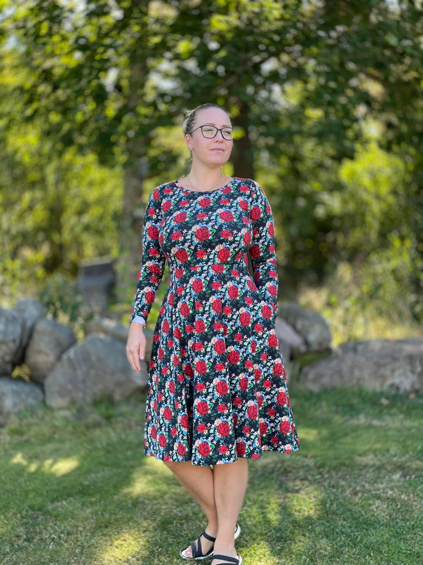 Blueberry Pie Dress Strl 34-56 PDF-mönster