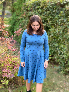 Blueberry Pie Dress Strl 34-56 PDF-mönster