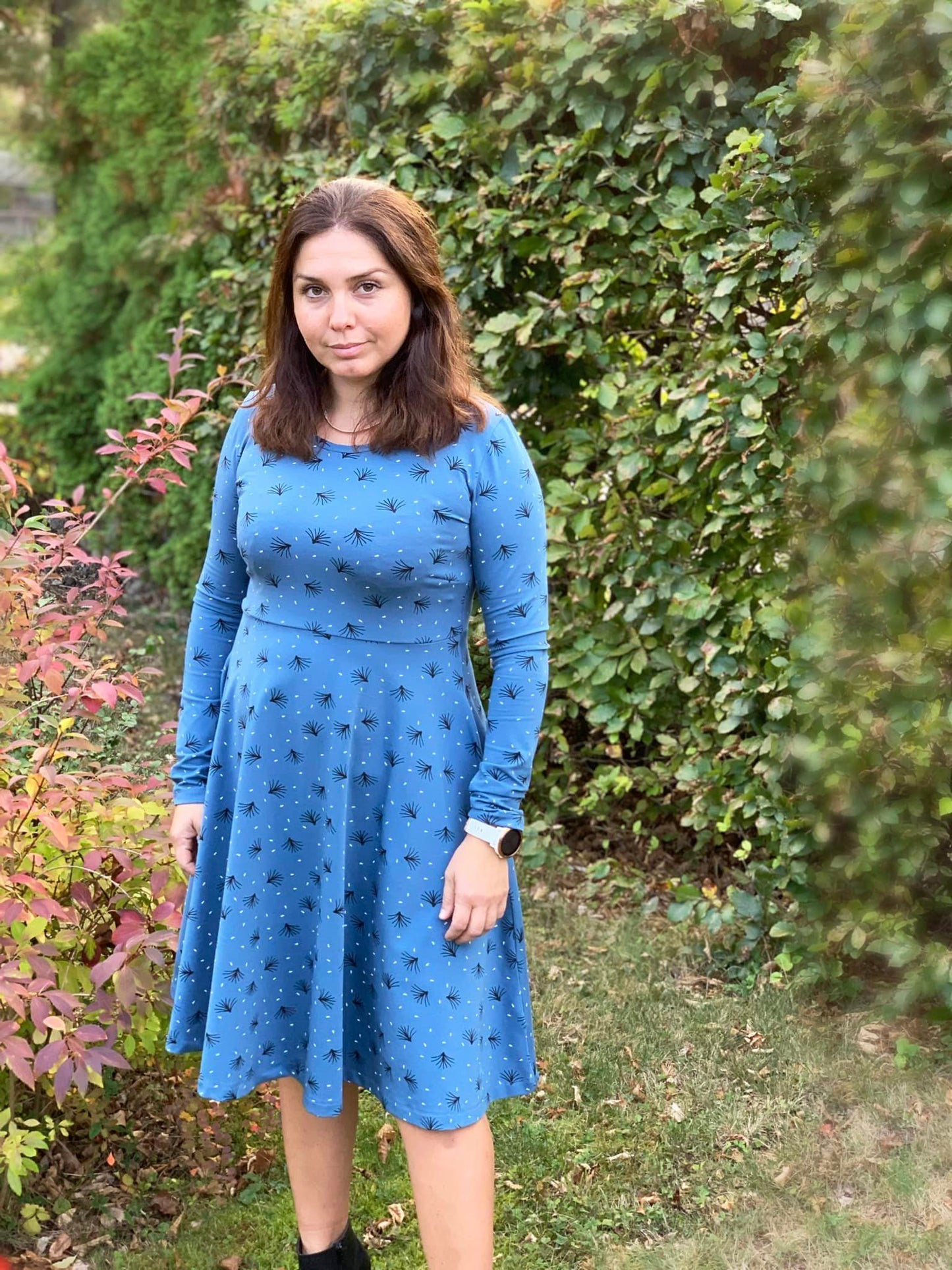 Blueberry Pie Dress Strl 34-56 PDF-mönster