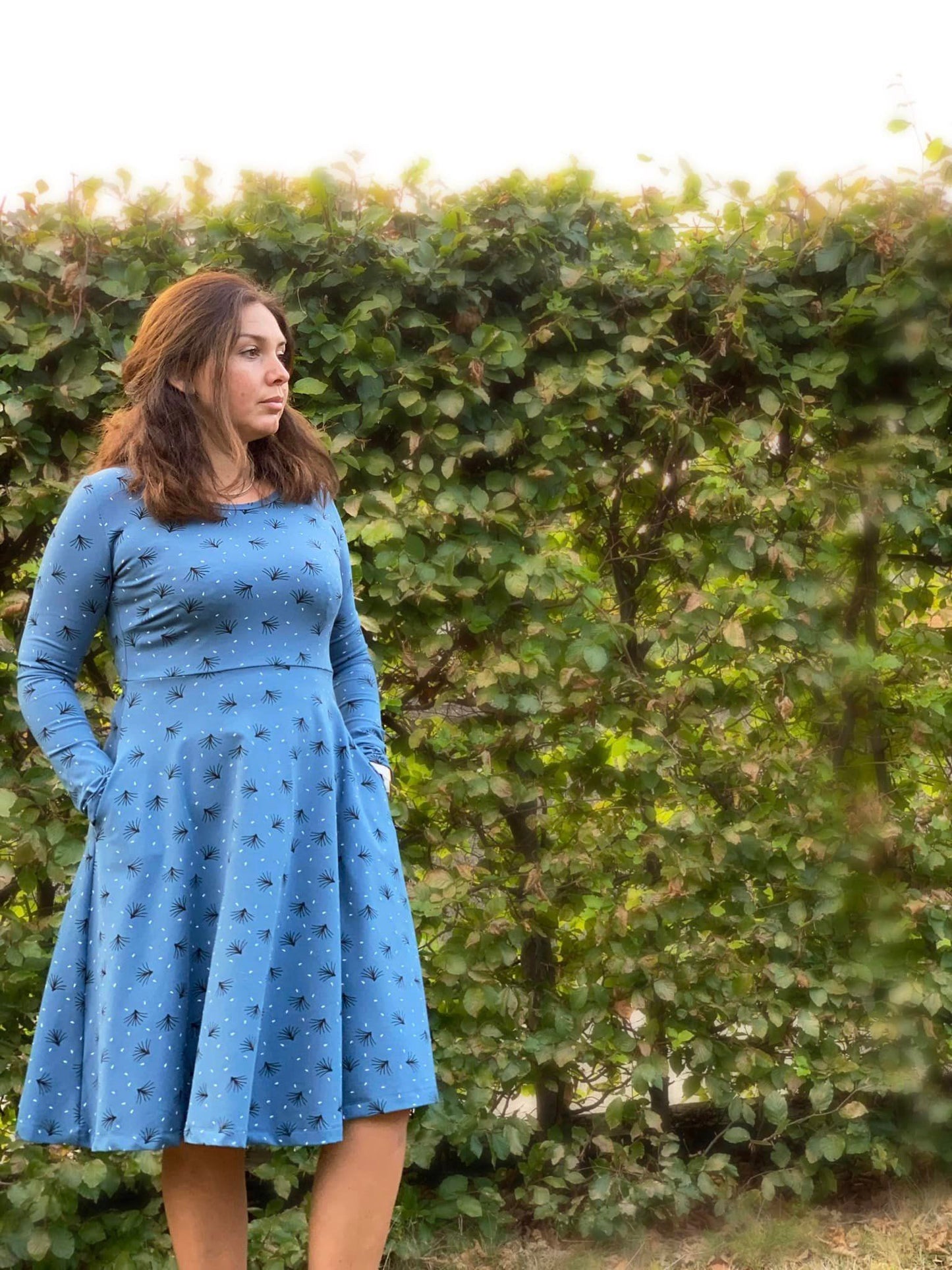 Blueberry Pie Dress Strl 34-56 PDF-mönster