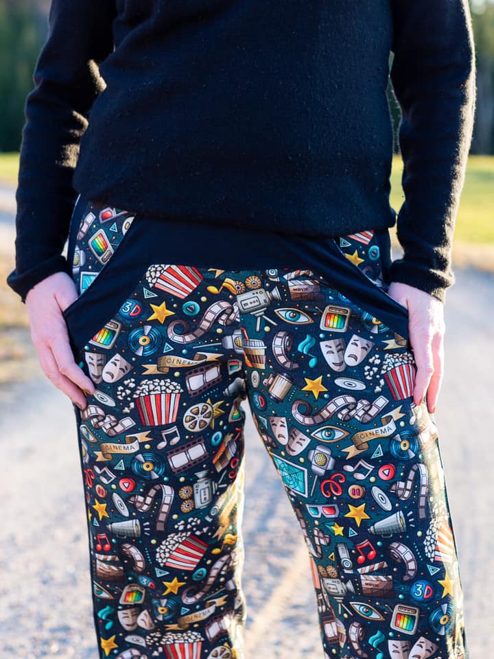 Happy Campers Dam Strl XXS-4XL Pappersmönster