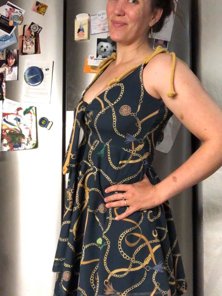 Riviera Rumble Dress Strl 34-56 PDF-mönster