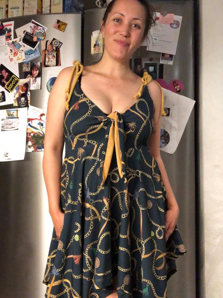 Riviera Rumble Dress Strl 34-56 PDF-mönster