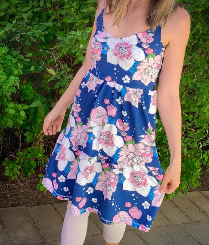 Riviera Rumble Dress Strl 34-56 PDF-mönster