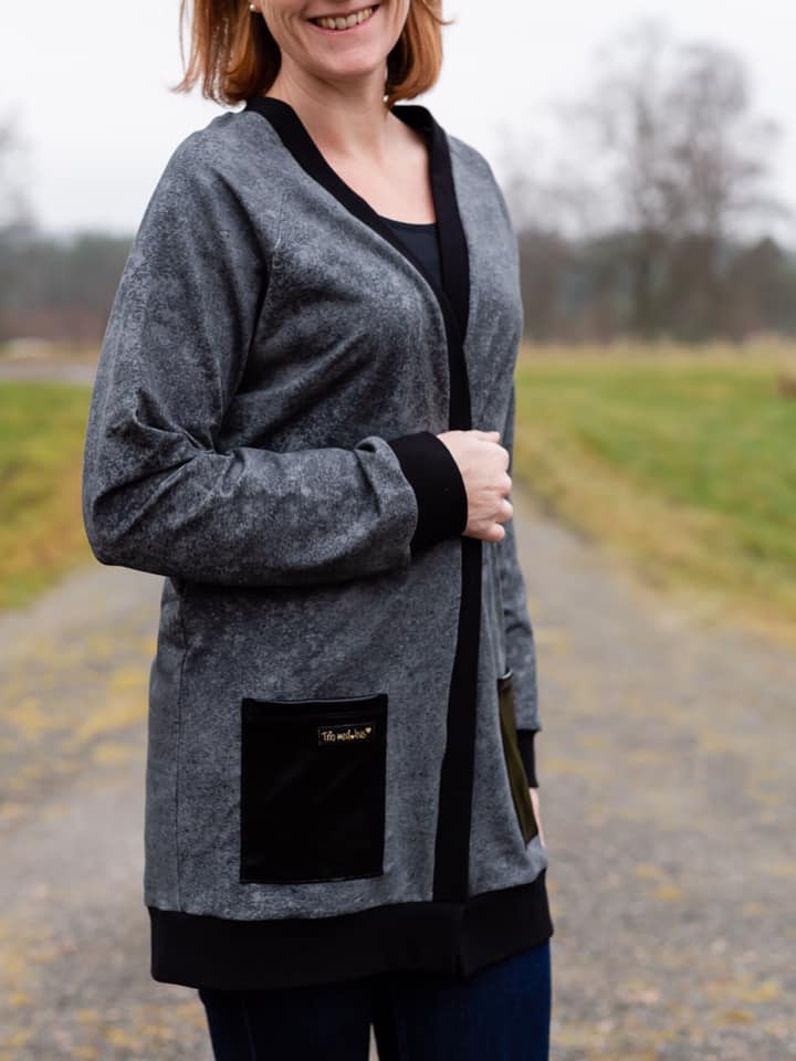 The BaumwULLE Cardigan Strl 34-56 PDF-mönster