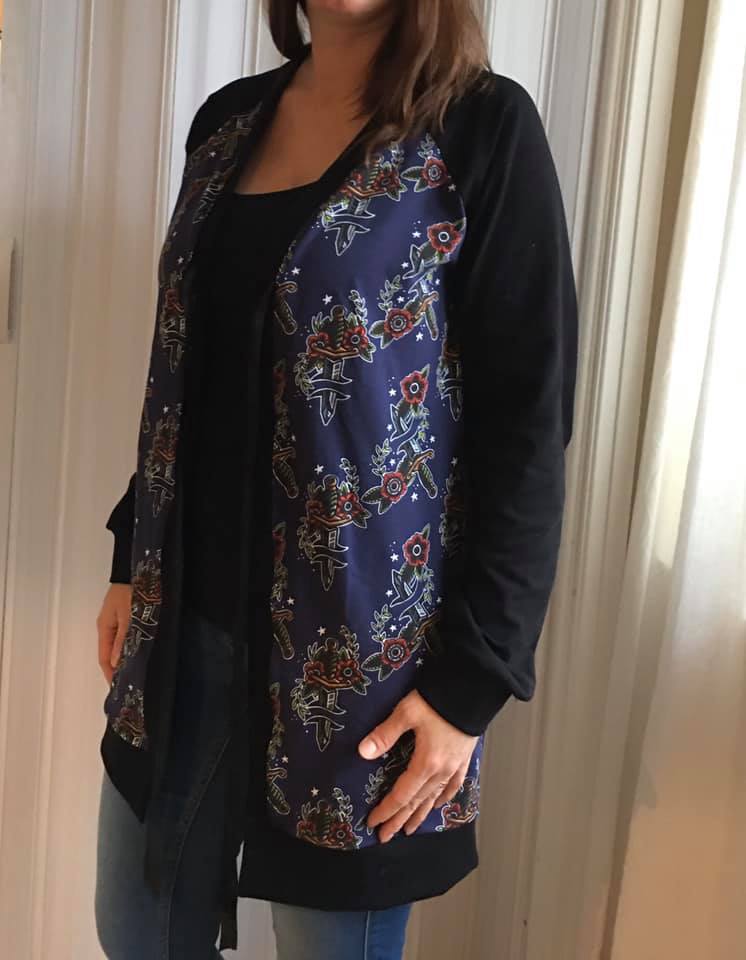 The BaumwULLE Cardigan Strl 34-56 PDF-mönster