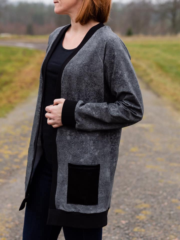 The BaumwULLE Cardigan Strl 34-56 Pappersmönster