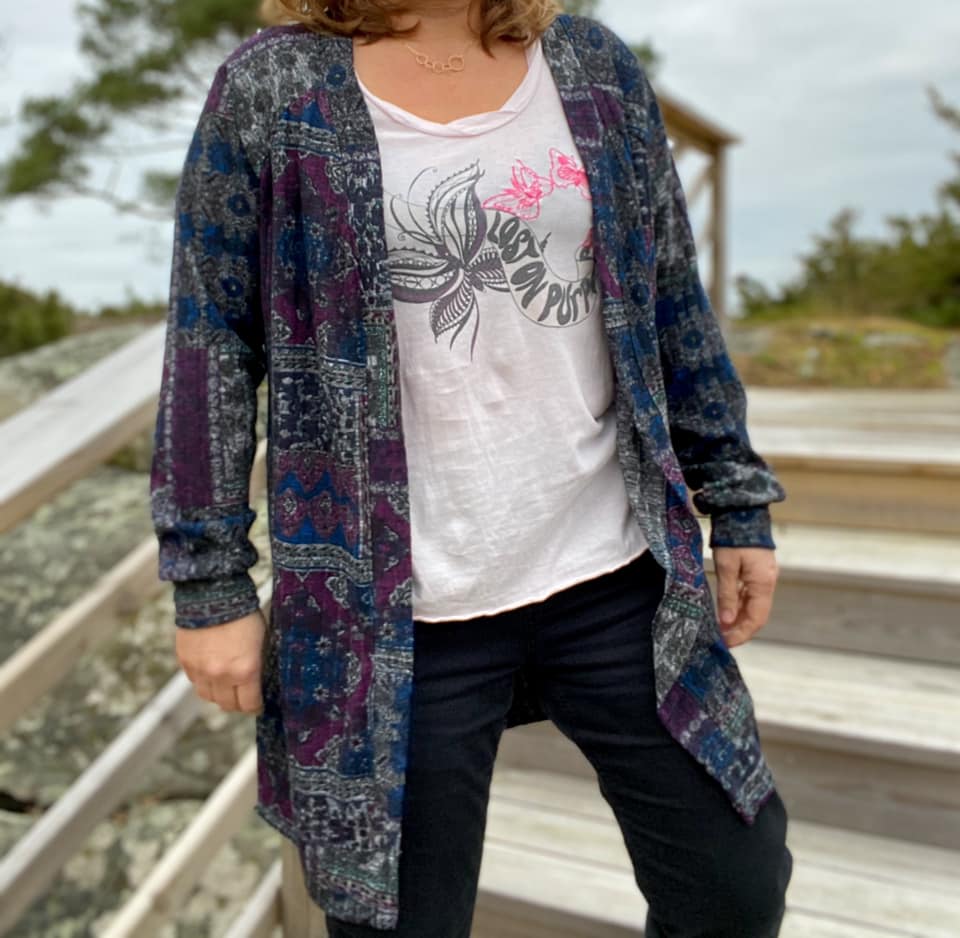 The BaumwULLE Cardigan Strl 34-56 Pappersmönster