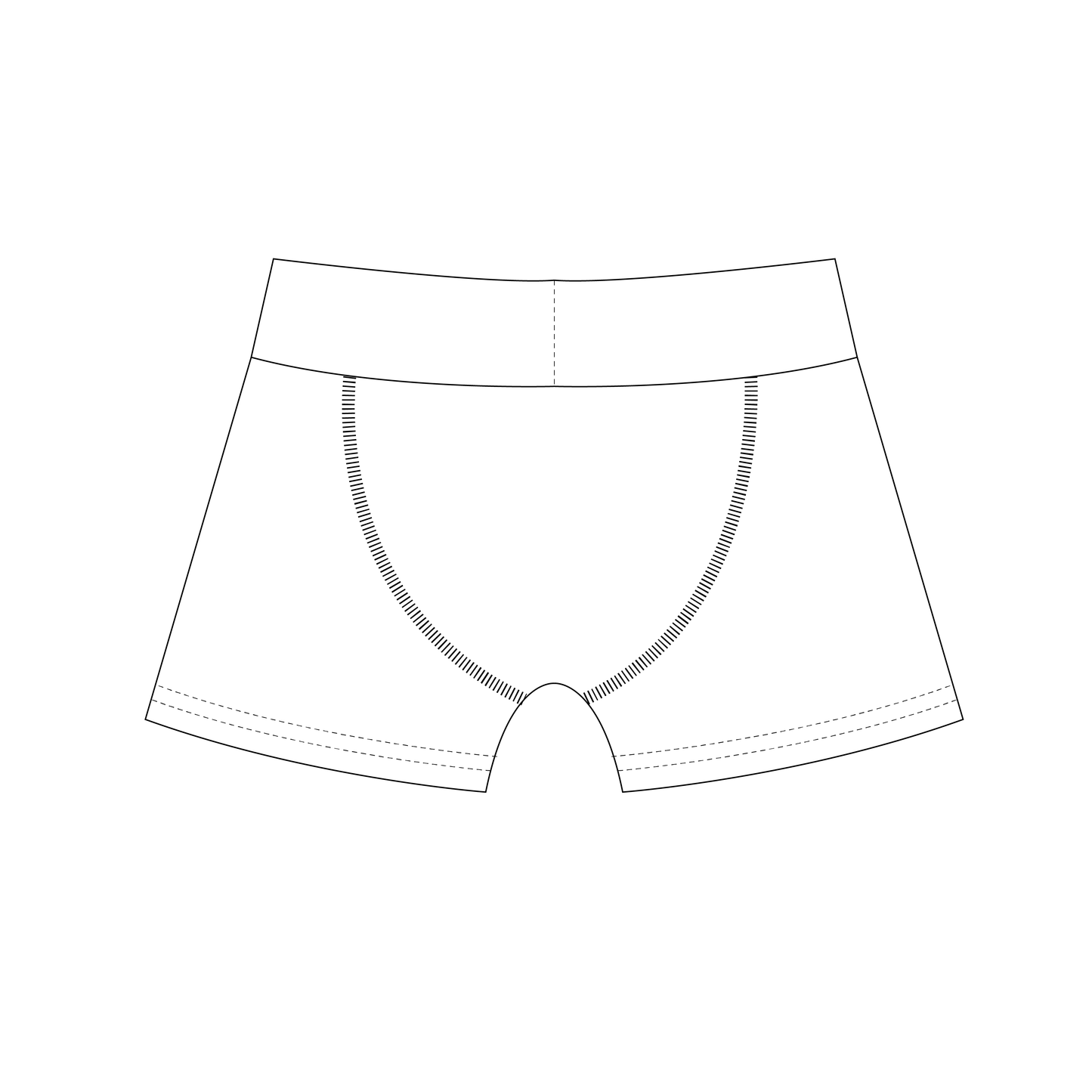Bandit Boxers Strl 68-164 PDF-mönster