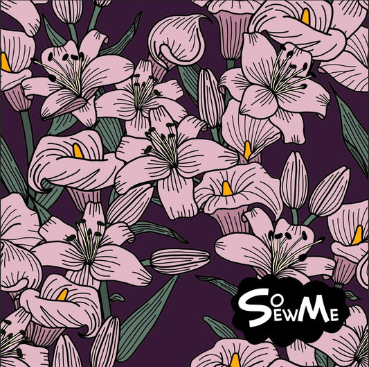 Calillies Violet/Pink Viscosetrikå