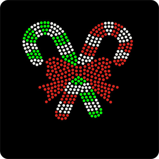 Strassapplikation Candy Canes