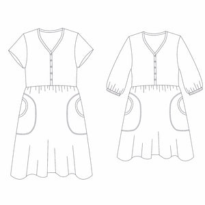 Granpa Tunic Dress strl 34-56 Pappersmönster