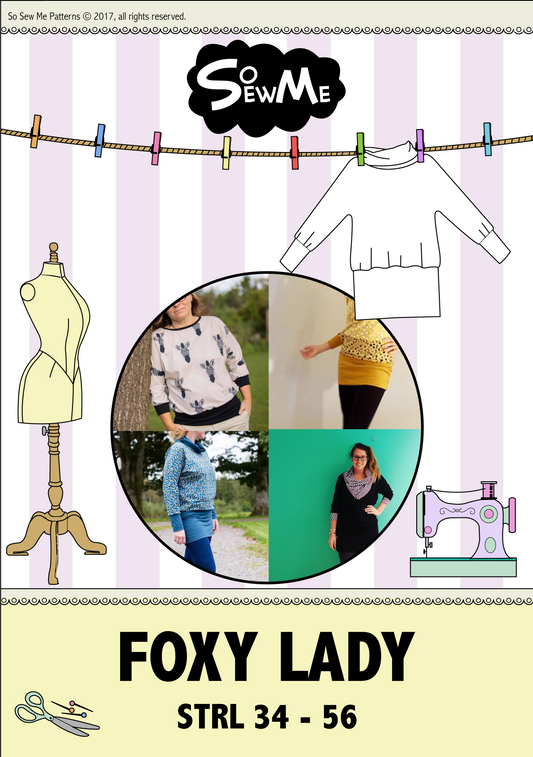 Foxy Lady strl 34-56 Pappersmönster