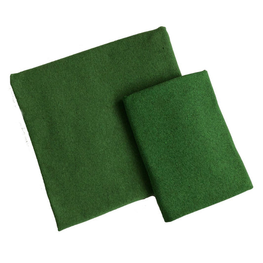 Mudd, rundstickad extra bred, Grass Green Melange