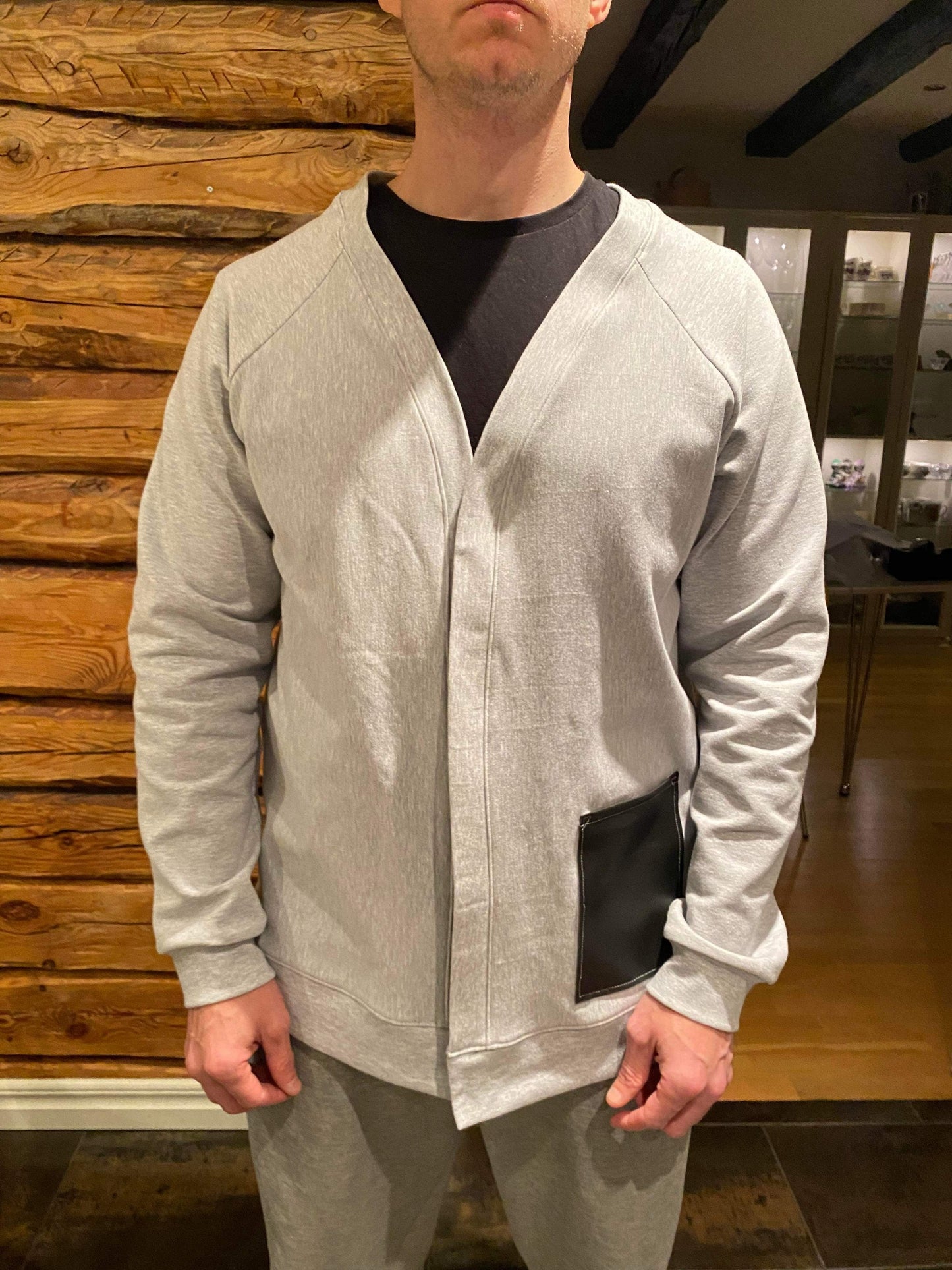 Those BaumwULLE Cardigans Herr Strl 2XS-5XL Pappersmönster