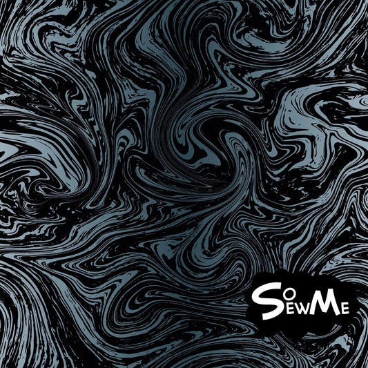 Liquid Marble Gradient Blue Trikå/Jersey