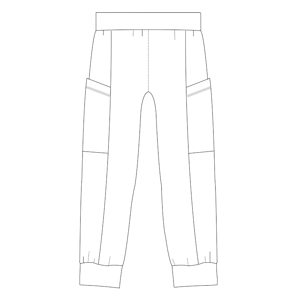 Easy Peasy Pants Adult strl XXS-XXXL Pappersmönster