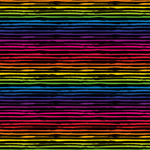Rainbow Stripes GOTS-Trikå/Jersey