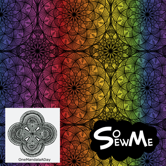 Emmas Rainbow Mandalas GOTS-Jogging/French Terry