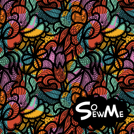 Wine Doodle GOTS-Trikå/Jersey