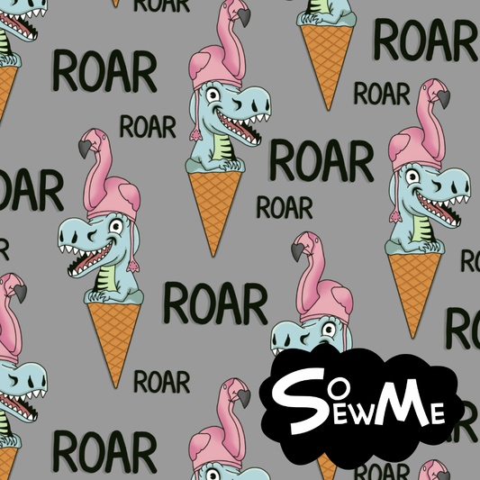 Roarrr Spring Grey GOTS-Trikå/Jersey