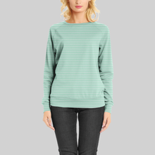Thin Stripes Spring Mint GOTS-Jogging/French Terry