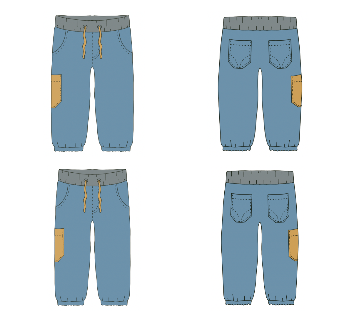 The JoyfUL(LE) Junior Jeans Strl 56-122 PDF-mönster