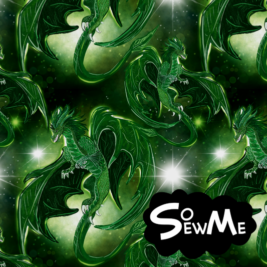 Dragons Green Large GOTS-Trikå/Jersey