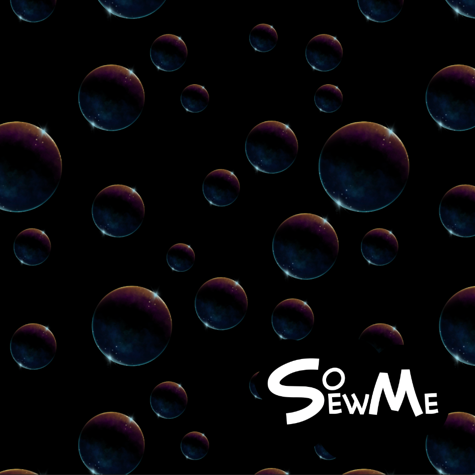 Sea Bubbles Black GOTS-Trikå/Jersey