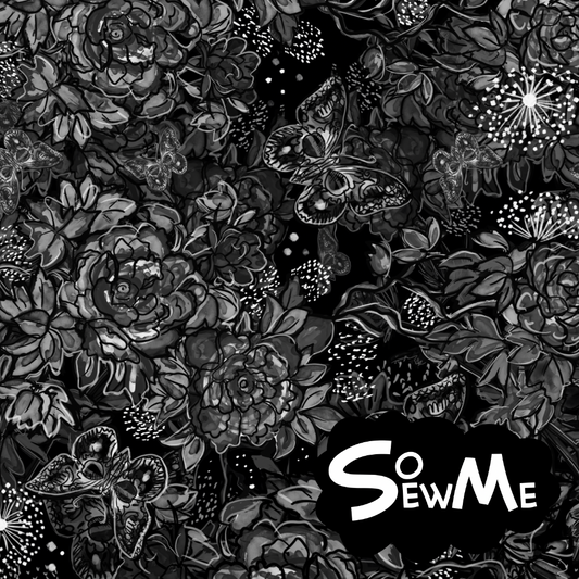 Inspired Mono Flowers GOTS-Jogging/French Terry
