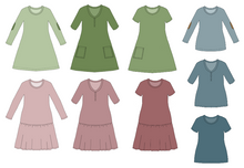Perfect Plain Dress Strl 34-56 PDF-mönster