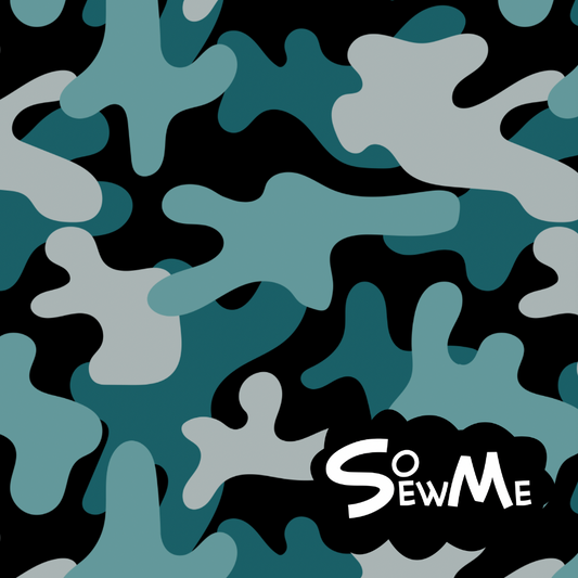 Mega-camo Teal Softshell