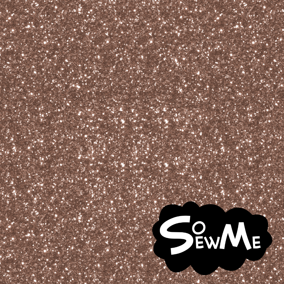 Chunky Glitter Illusion Dark Champagne GOTS-Trikå/Jersey