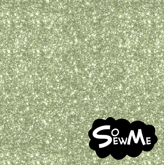 Chunky Glitter Illusion Pistasch GOTS-Trikå/Jersey