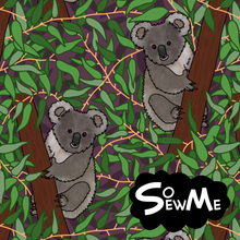 Kind Koala Small Purple GOTS-Trikå/Jersey