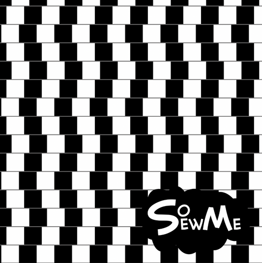 Optical Illusion V B&W GOTS-Trikå/Jersey