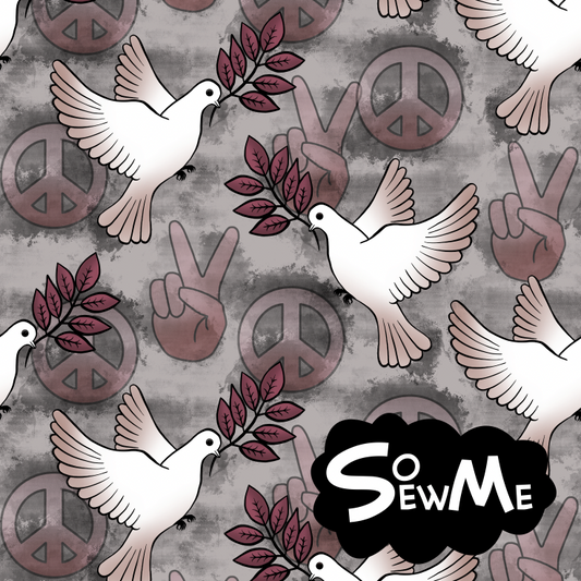 Peace Beige GOTS-Trikå/Jersey