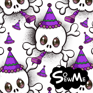Party Skull Purple/White GOTS-Trikå/Jersey
