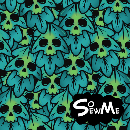 Skull Leaves GOTS-Jogging/French Terry Round 8 2022