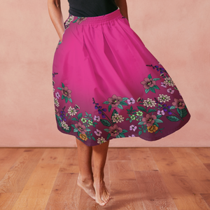 Dream Skirt Hot Pink Cirkelkjolsrapport Apella-Jersey