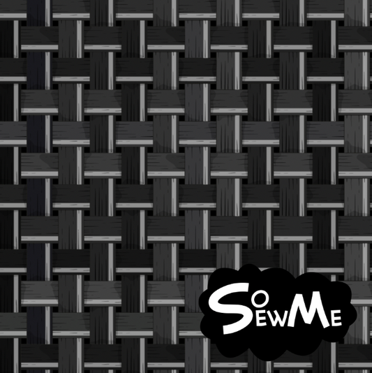 Basket Weave Black GOTS-Trikå/Jersey