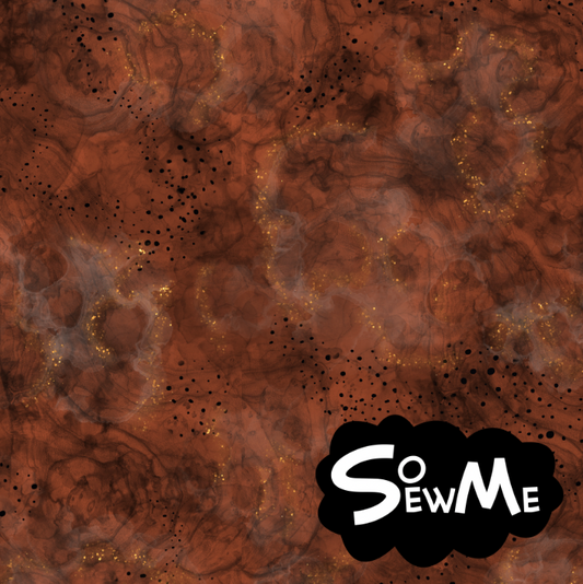 Glitter Grungy Dark Rust Sportmesh