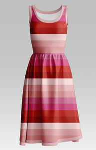 Wide Pink Stripes GOTS-Trikå/Jersey