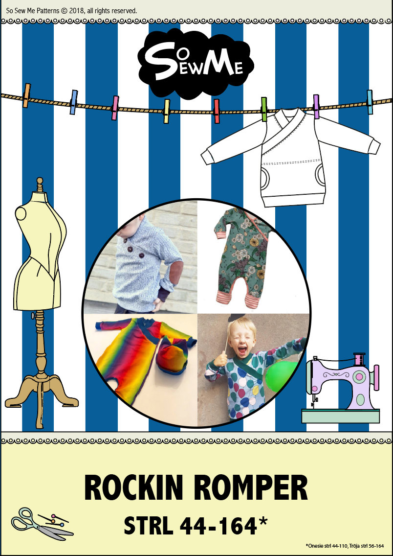 Rockin Romper Strl 44-164 Pappersmönster
