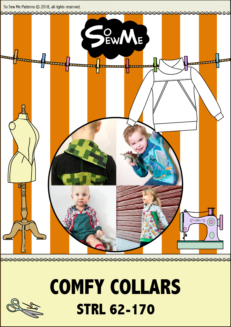 Comfy Collars Strl 62-170 Pappersmönster