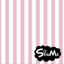 Vertical Stripes Pink/White GOTS-Trikå/Jersey