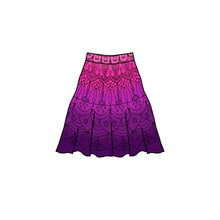 Mandala Skirt Beige/Brown Cirkelkjolsrapport GOTS-Trikå/Jersey