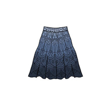 Mandala Skirt Denim Blue Cirkelkjolsrapport GOTS-Trikå/Jersey