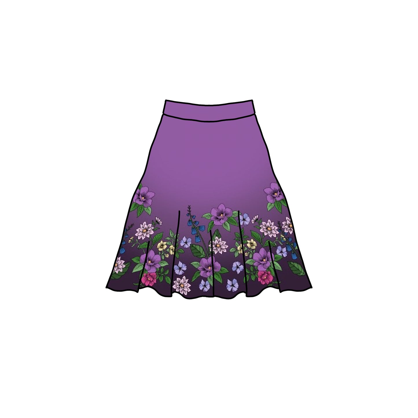 Dream Skirt Hot Pink Cirkelkjolsrapport Apella-Jersey