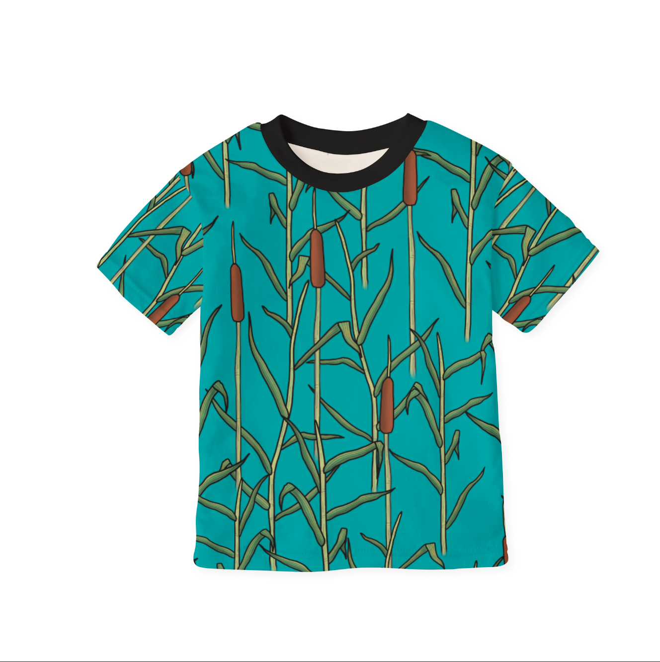 Vilse i Vassen Turquoise GOTS-Trikå/Jersey